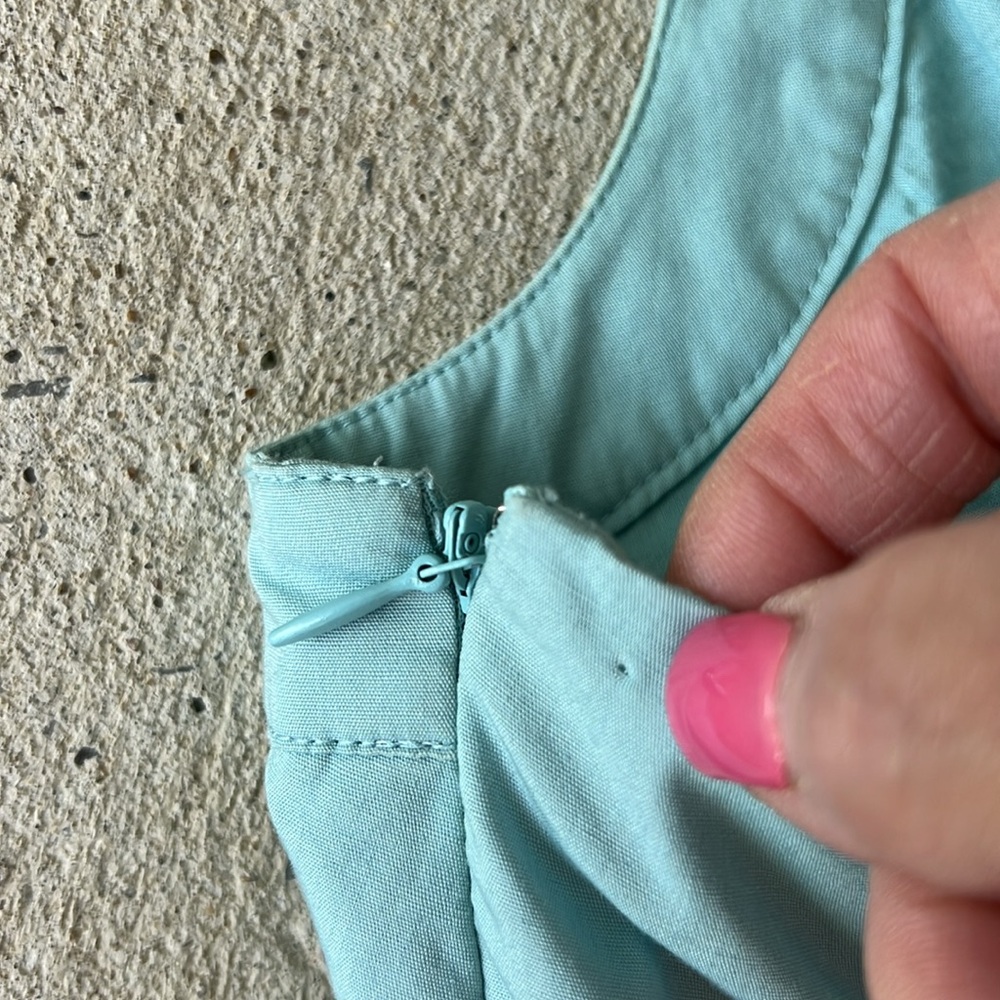 Anthropologie Nathalie Lete Paris Stemmed Sweetbriar Blue Halter Dress Size 4 - Picture 7 of 11